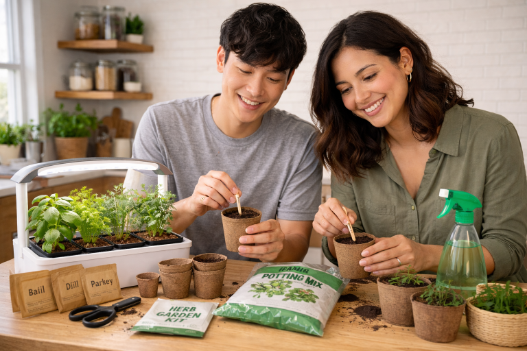 Indoor Herb Garden Kit for Budget Conscious Gardeners