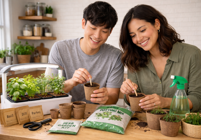 Indoor Herb Garden Kit for Budget Conscious Gardeners